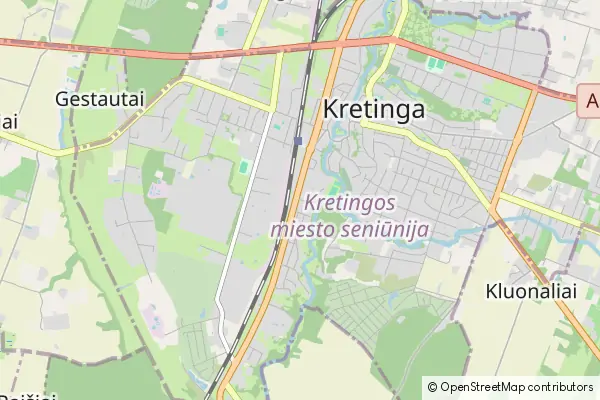 Mapa Kretynga