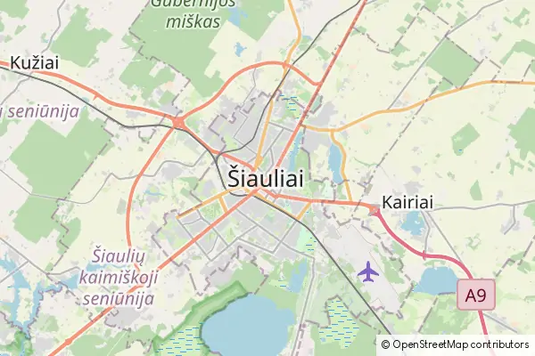 Mapa Szawle