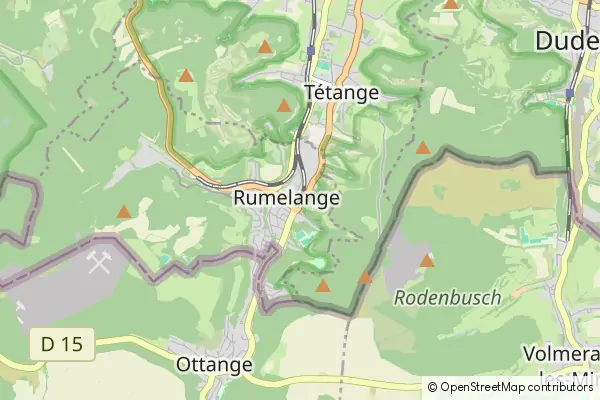 Mapa Rumelange