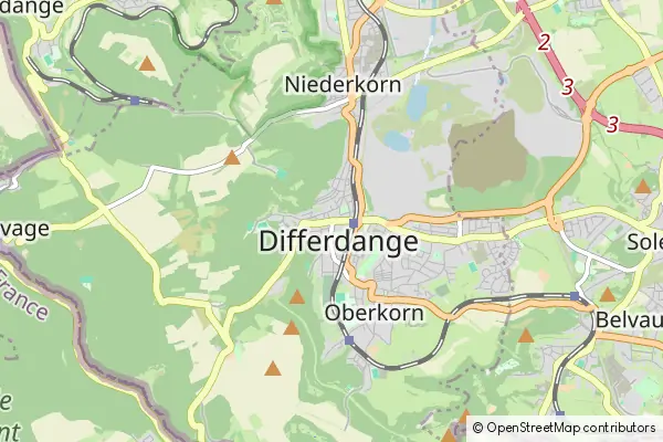 Mapa Differdange