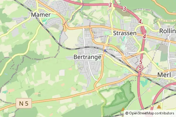 Mapa Bertrange