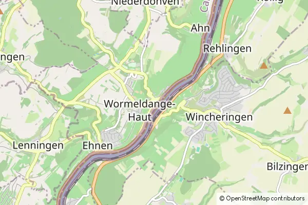 Mapa Wormeldange