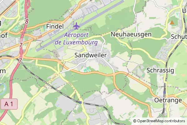 Mapa Sandweiler