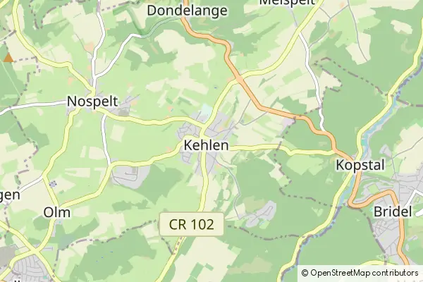 Mapa Kehlen