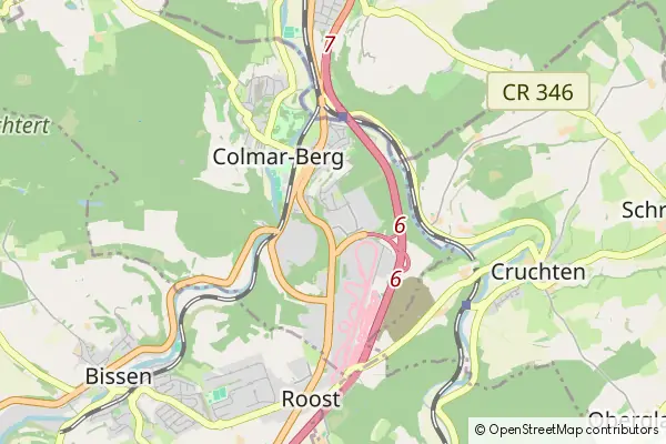 Mapa Colmar-Berg