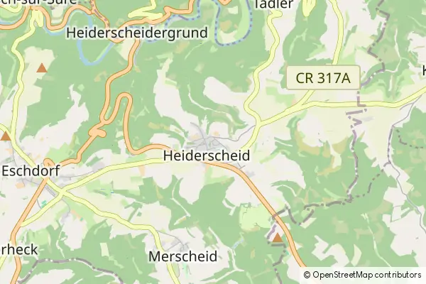 Mapa Heiderscheid