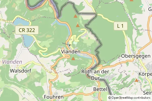 Mapa Vianden