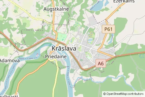 Mapa Krasław