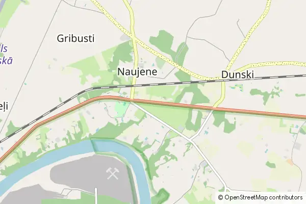 Mapa Naujene