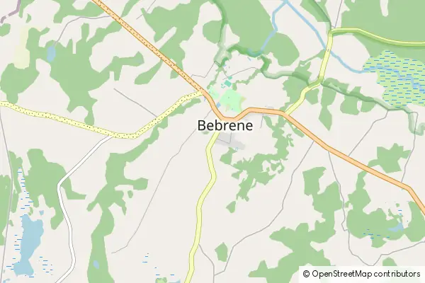 Mapa Bebrene