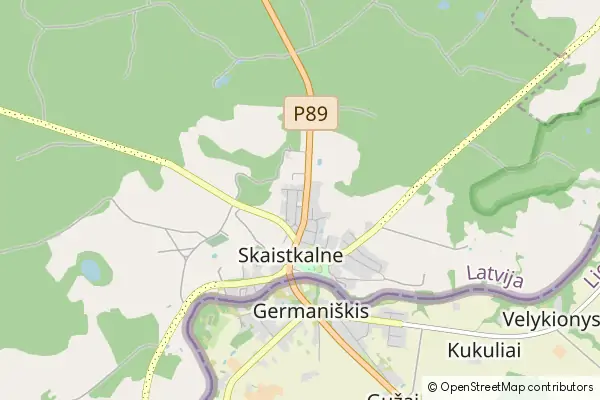 Mapa Skaistkalne