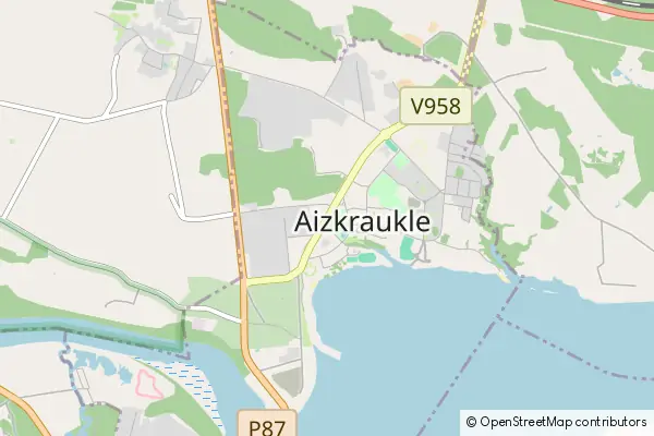 Mapa Aizkraukle