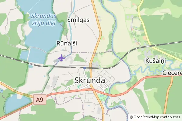 Mapa Skrunda