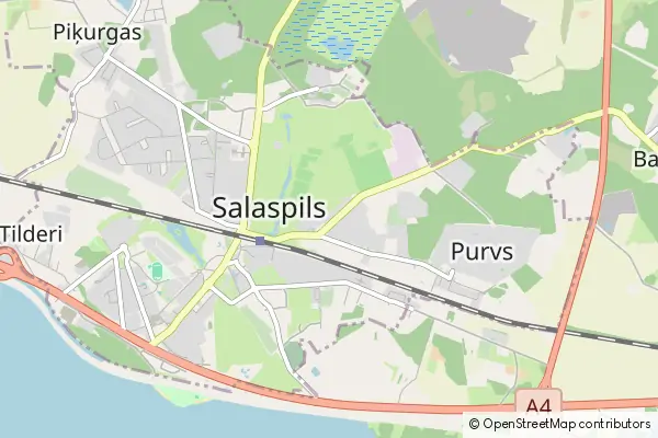 Mapa Salaspils