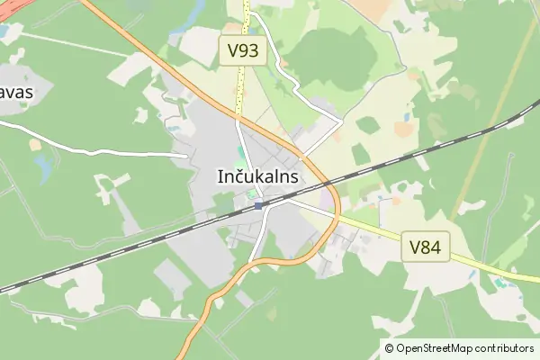 Mapa Inčukalns