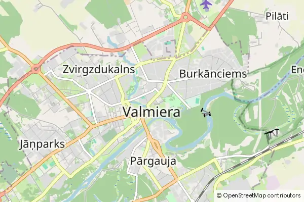 Mapa Valmiera