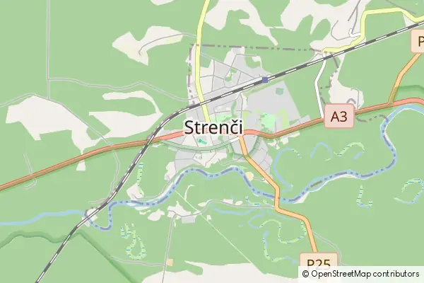 Mapa Strenči