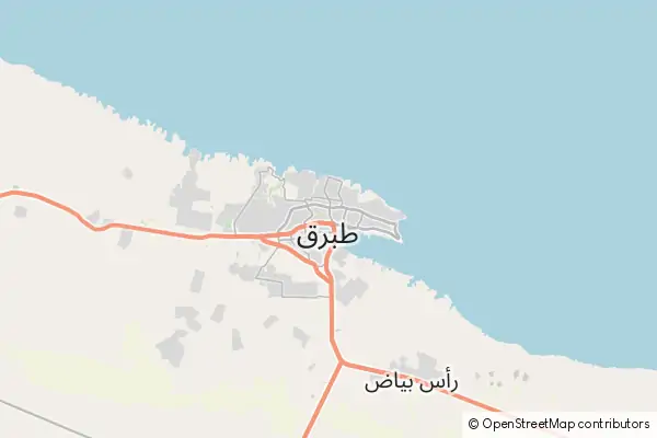 Mapa Tobruk