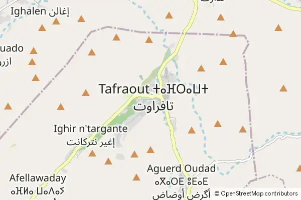 Mapa Tafraoute