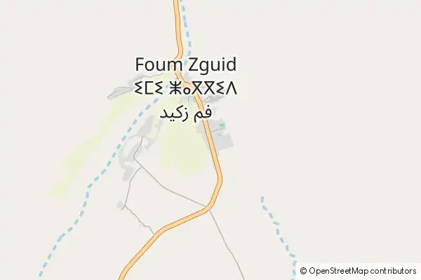 Mapa Foum Zguid