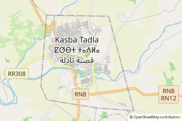 Mapa Kasba Tadla