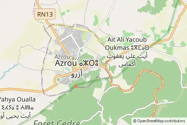 Mapa Azrou