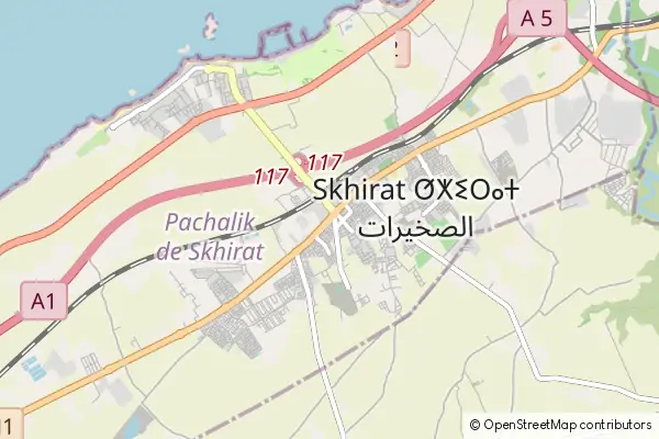 Mapa Skhirat