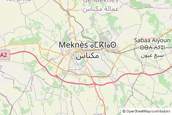 Mapa Meknes