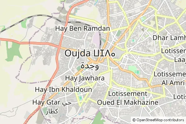 Mapa Oujda