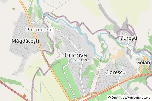 Mapa Cricova