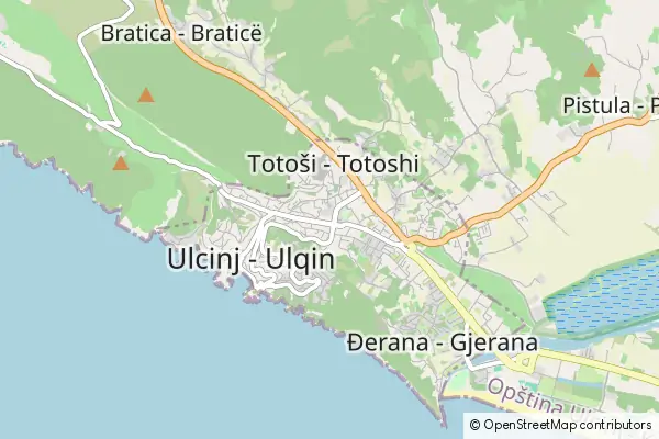 Mapa Ulcinj Municipality