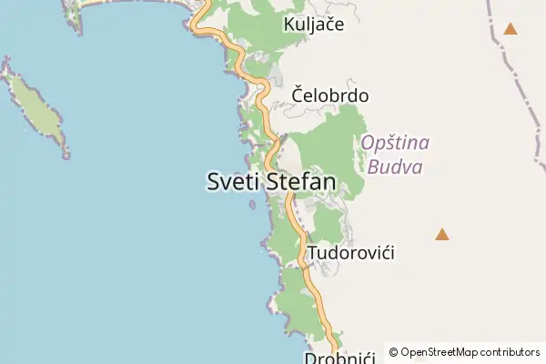 Mapa Sveti Stefan