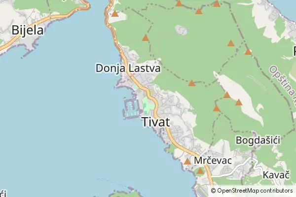 Mapa Tivat Municipality