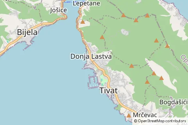 Mapa Donja Lastva