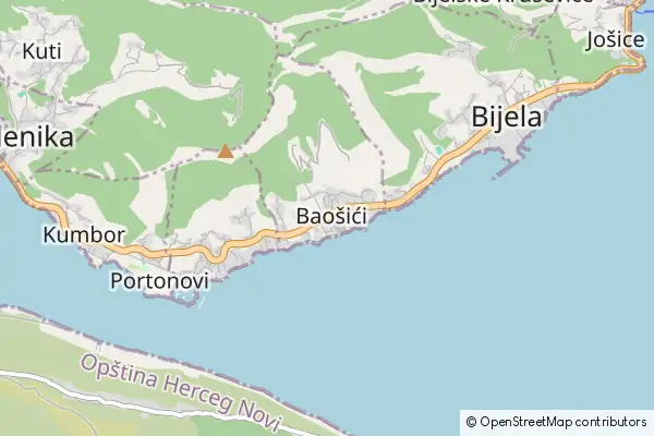 Mapa Baošići