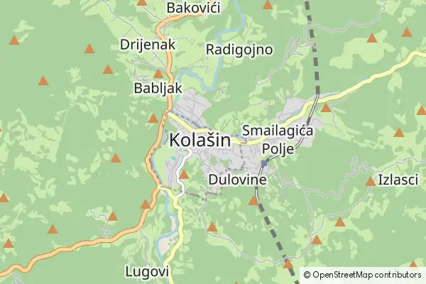 Mapa Kolasin Municipality