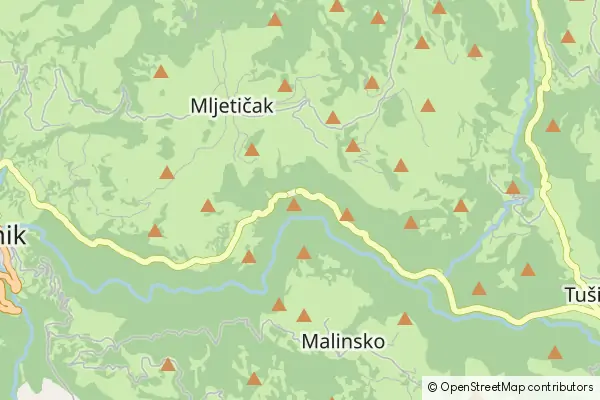 Mapa Savnik Municipality