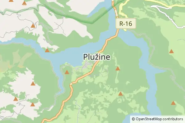 Mapa Pluzine Municipality