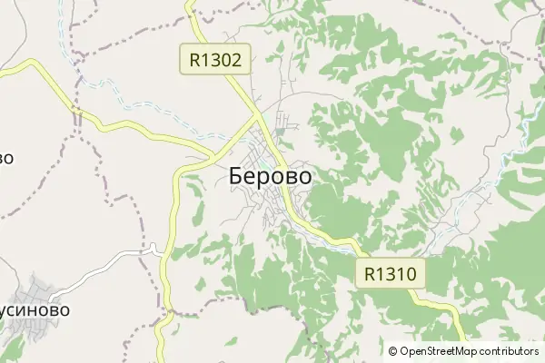 Mapa Berovo