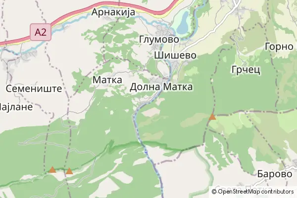 Mapa Dolna Matka