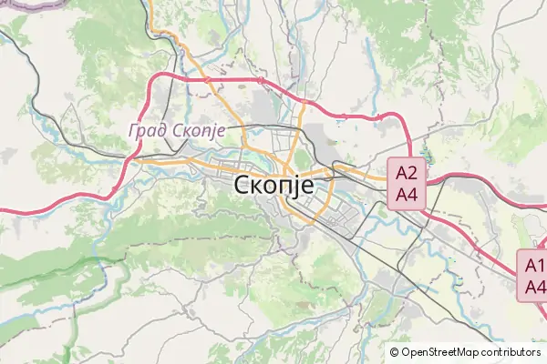 Mapa Skopje