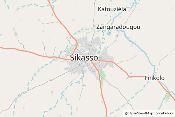 Mapa Sikasso