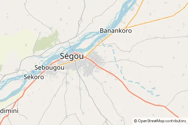 Mapa Ségou