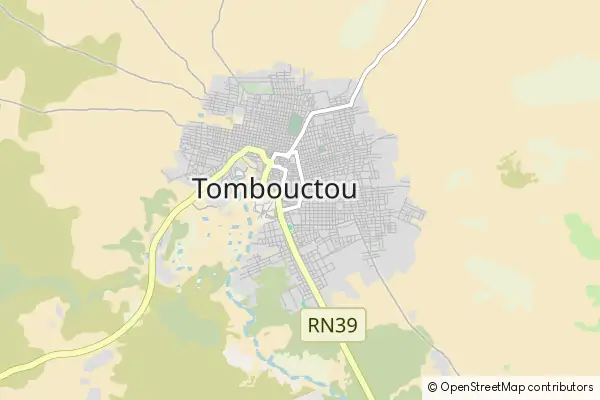 Mapa Timbuktu