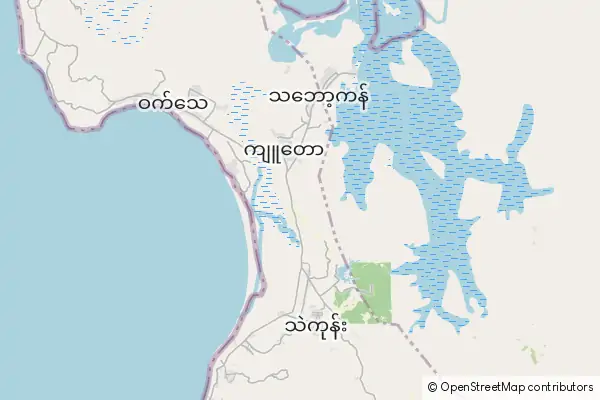 Mapa Chaungtha