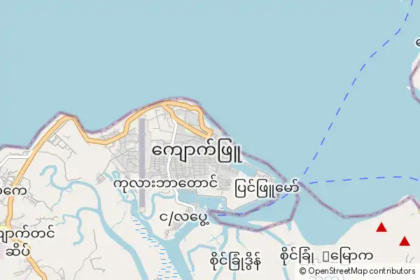 Mapa Kyaukpyu