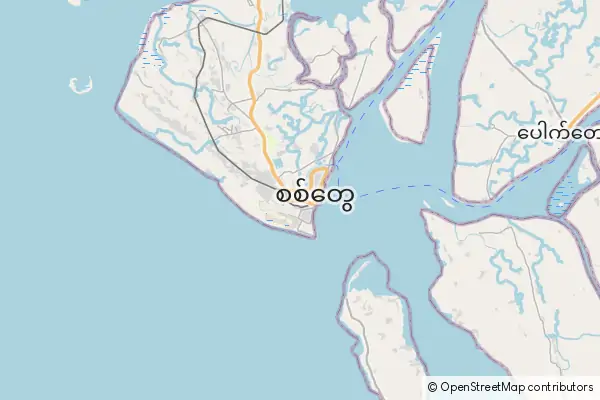 Mapa Sittwe