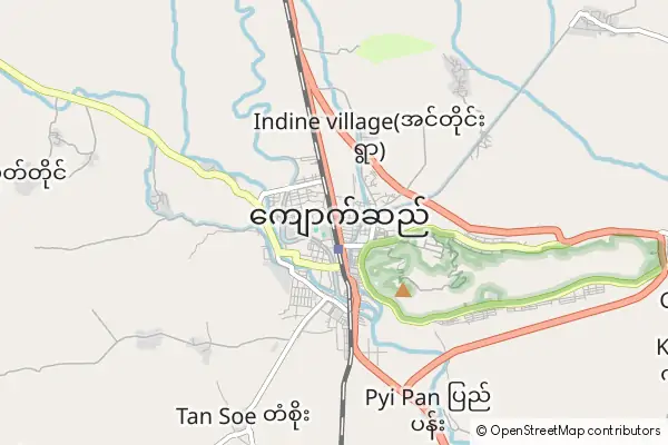 Mapa Kyaukse