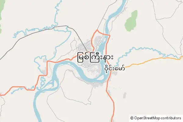 Mapa Myitkyina