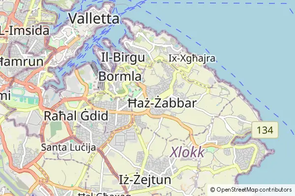 Mapa Żabbar